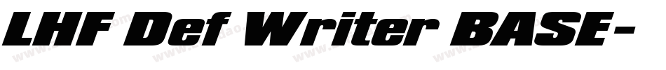 LHF Def Writer BASE字体转换